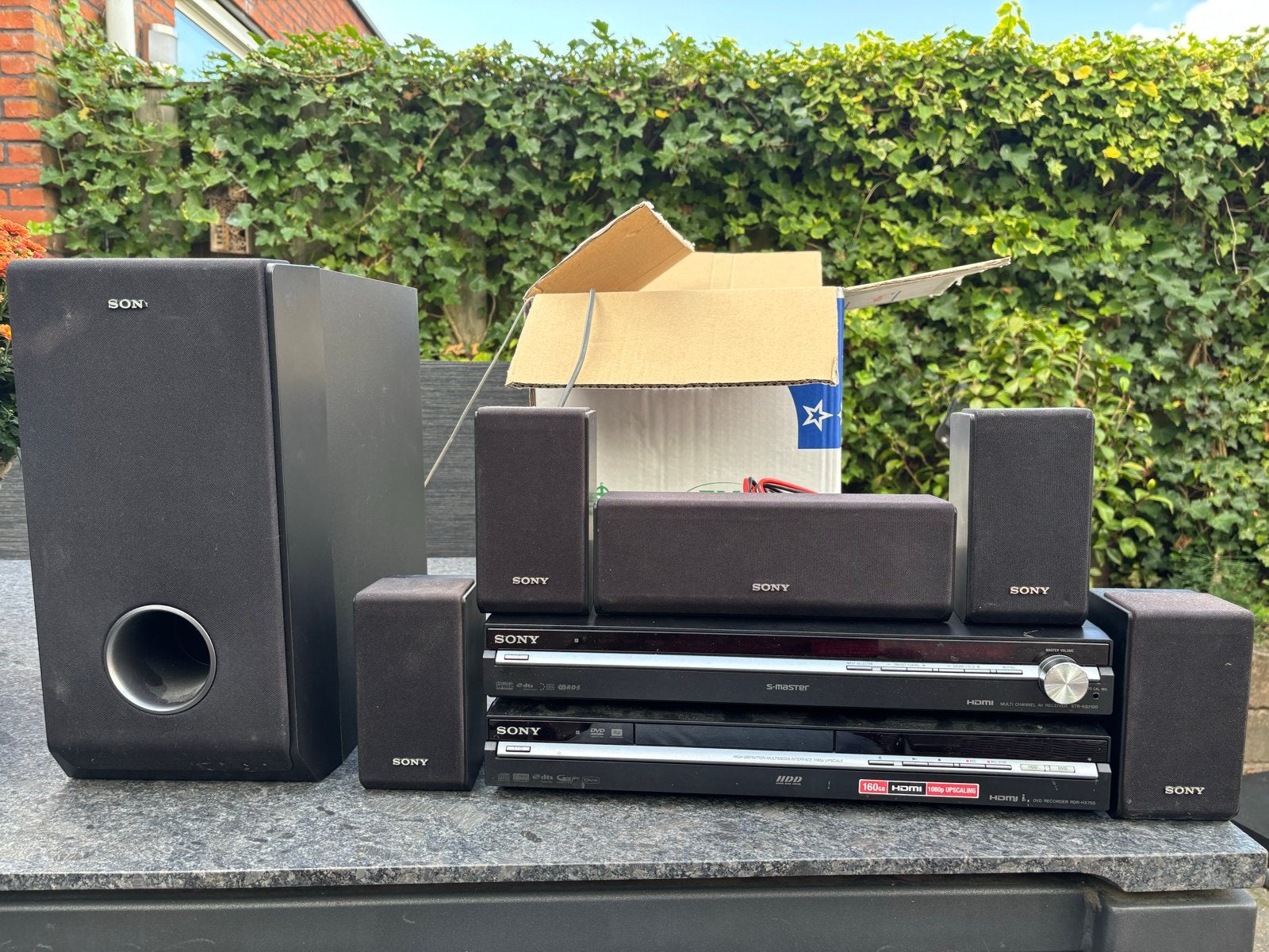 Sony Home Cinema Set met DVD Recorder en Multi Channel Recei, Ophalen, Gebruikt, 70 watt of meer, 5.1-systeem
