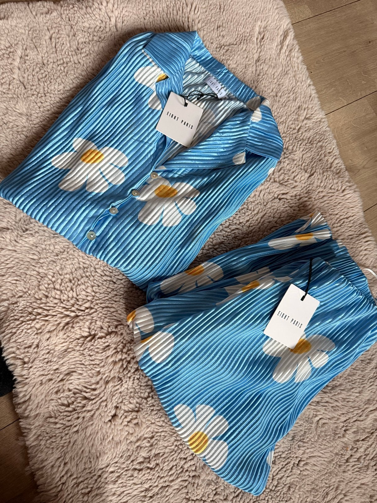 Eight Paris bloemenset blauw maat S nieuw met prijskaartje, Kleding | Dames, Ophalen of Verzenden, Nieuw, Maat 36 (S), Blauw