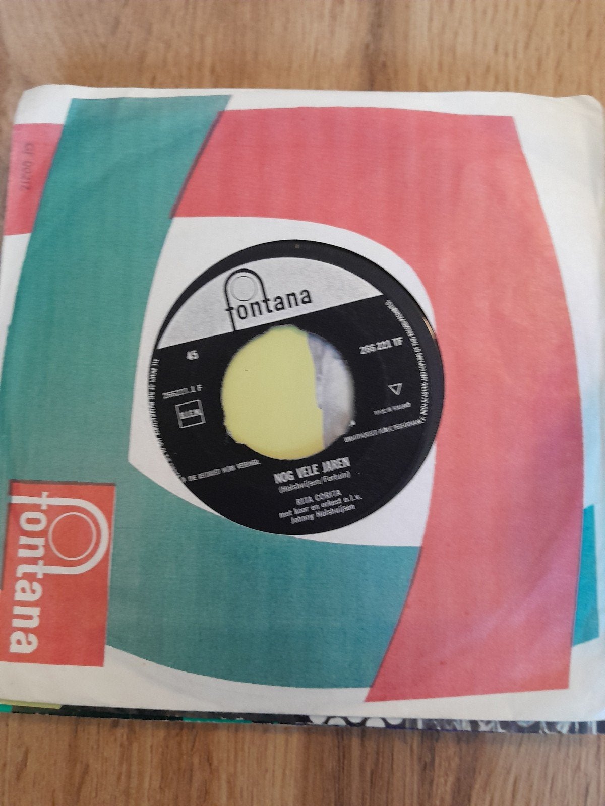 rita corita 7 inch nog vele jaren, Cd's en Dvd's, Vinyl Singles, Ophalen of Verzenden, Zo goed als nieuw, Nederlandstalig