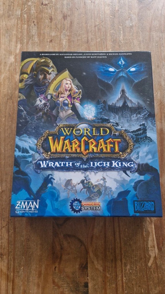 World of Warcraft Wrath of the Lich King Bordspel, Ophalen of Verzenden, Zo goed als nieuw, Z-Man Games
