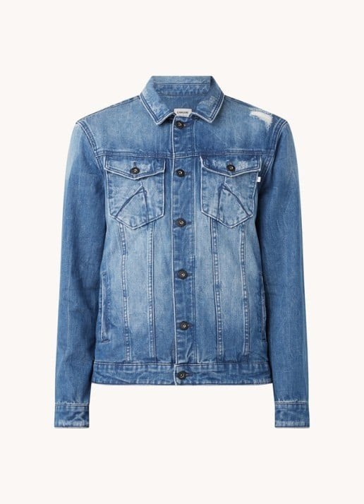CHASIN' spijkerjas maat L zo goed als nieuw, Kleding | Heren, Jassen | Zomer, Ophalen of Verzenden, Zo goed als nieuw, Blauw, Chasin