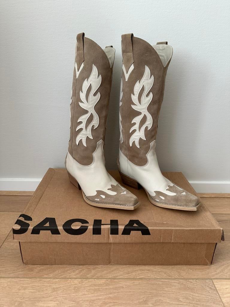 Cowboylaarzen Sacha maat 39, Kleding | Dames, Schoenen, Ophalen of Verzenden, Zo goed als nieuw, Zwart, Hoge laarzen