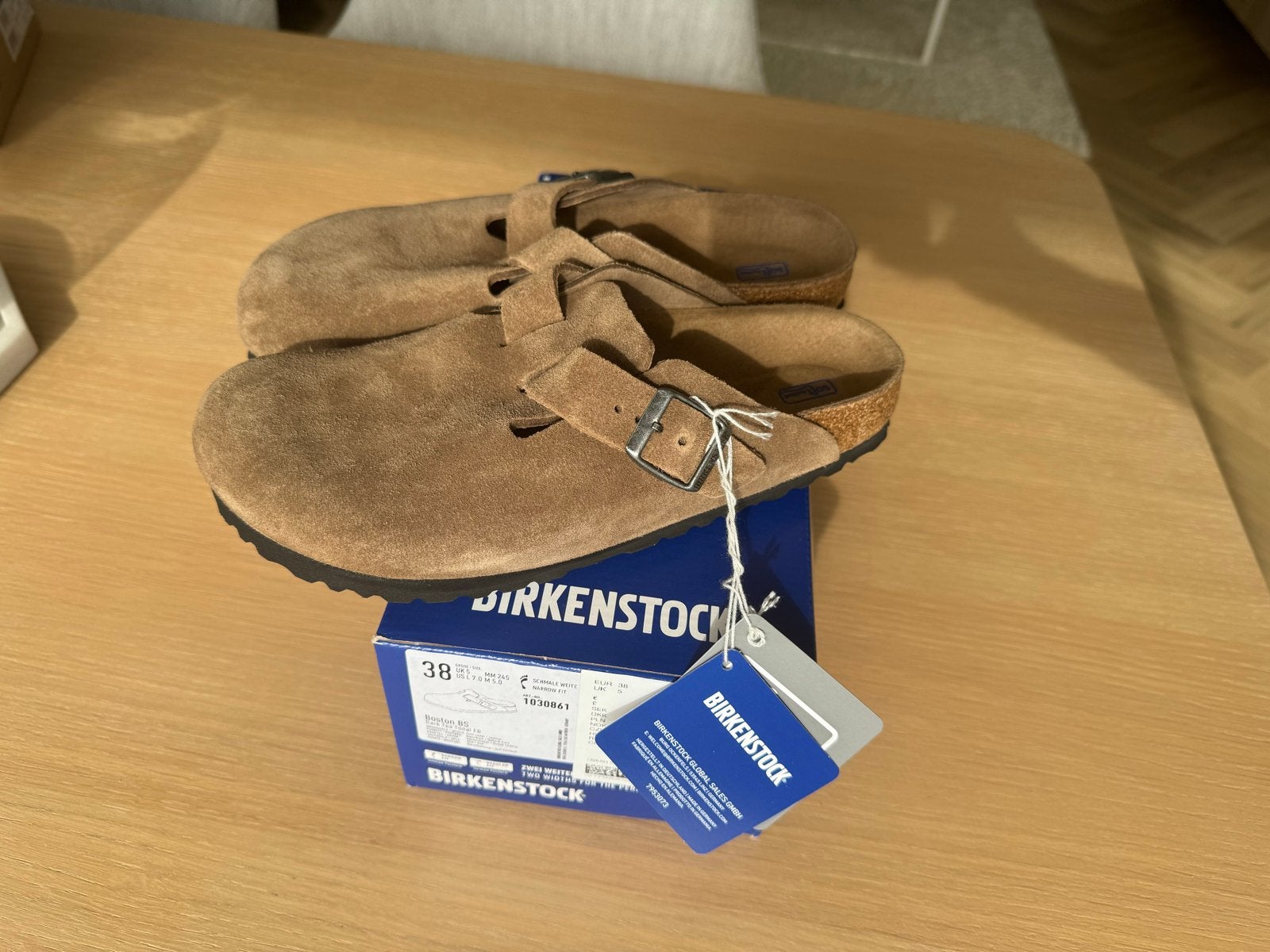 Birkenstock Boston Clogs - Maat 38 - Nieuw met labels, Kleding | Dames, Ophalen of Verzenden, Nieuw, Bruin, Slippers