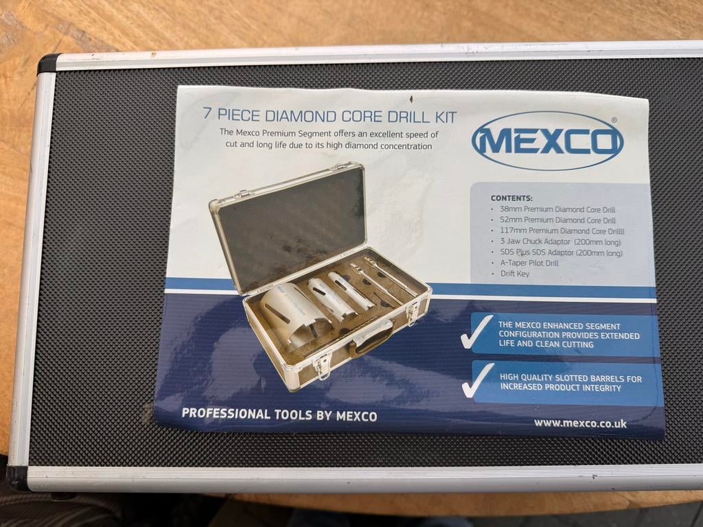 Mexco diamantborenset 9-delig, Ophalen of Verzenden, Zo goed als nieuw, Overige typen