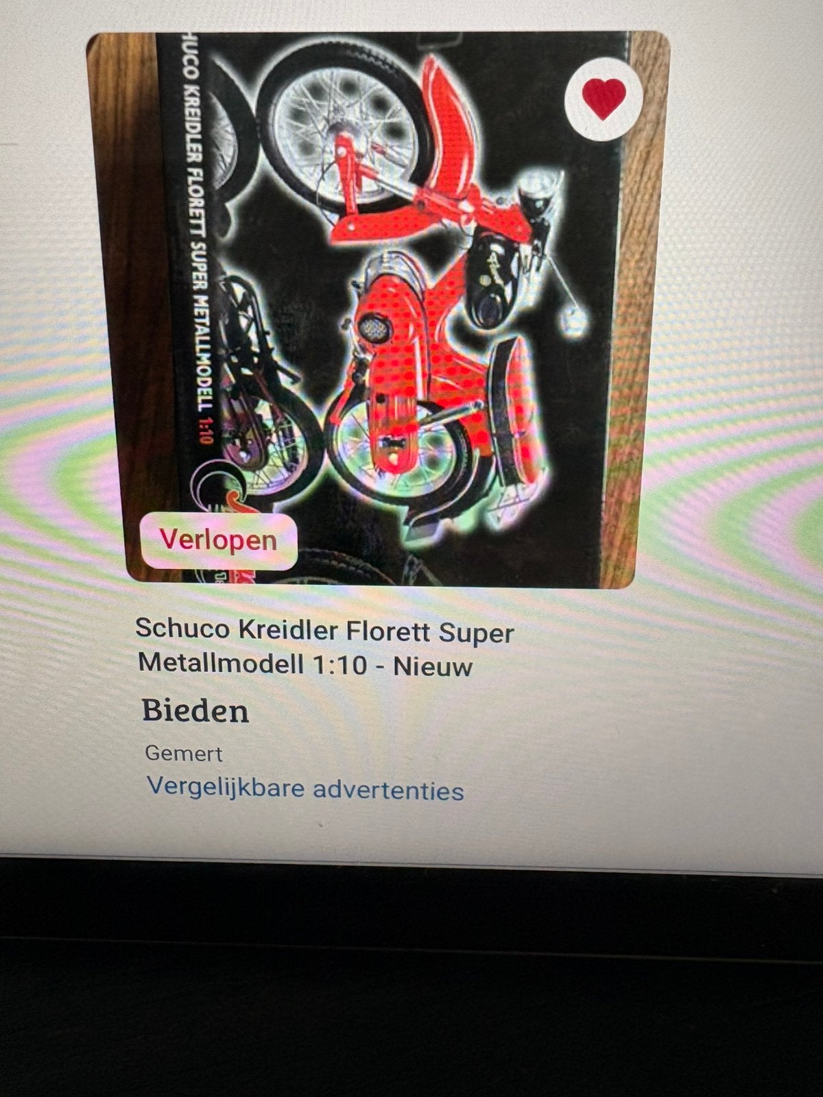 Gevraagd een Schuco Kreidler Florett, Ophalen