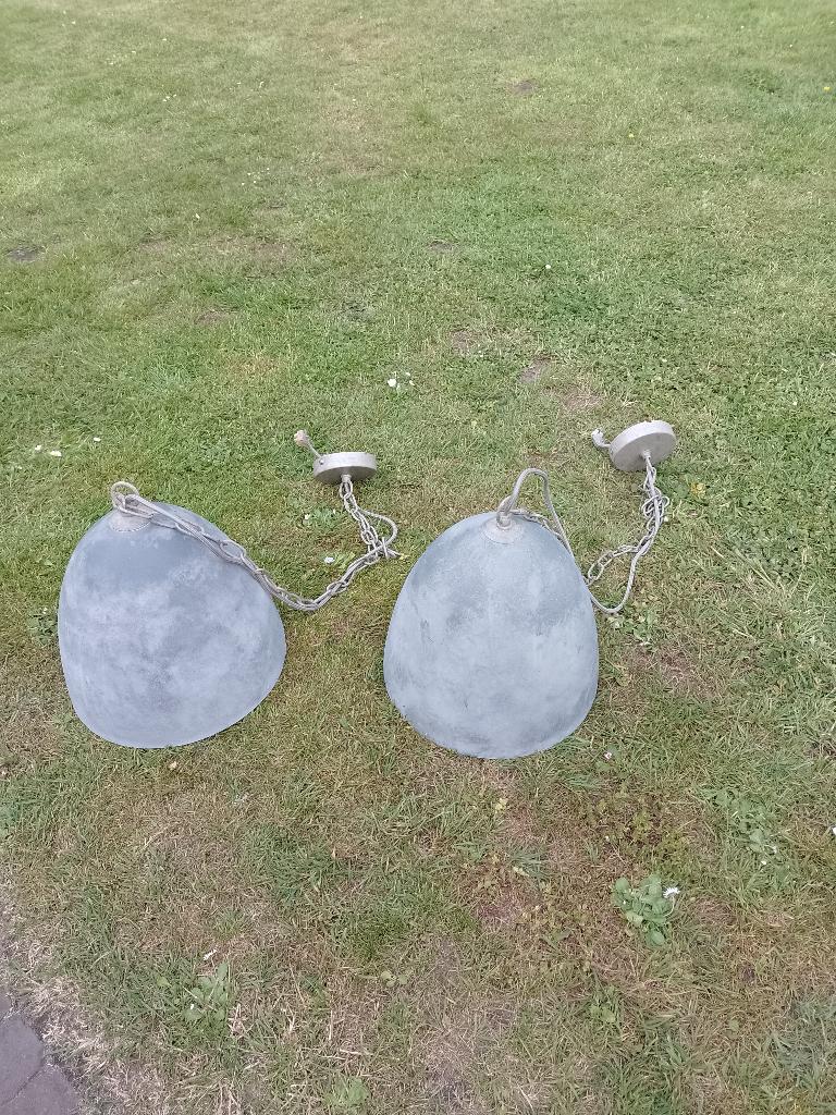 2 stuks Hanglamp Gamma Liam van beton, Ophalen, Overige materialen, Gebruikt, Minder dan 50 cm