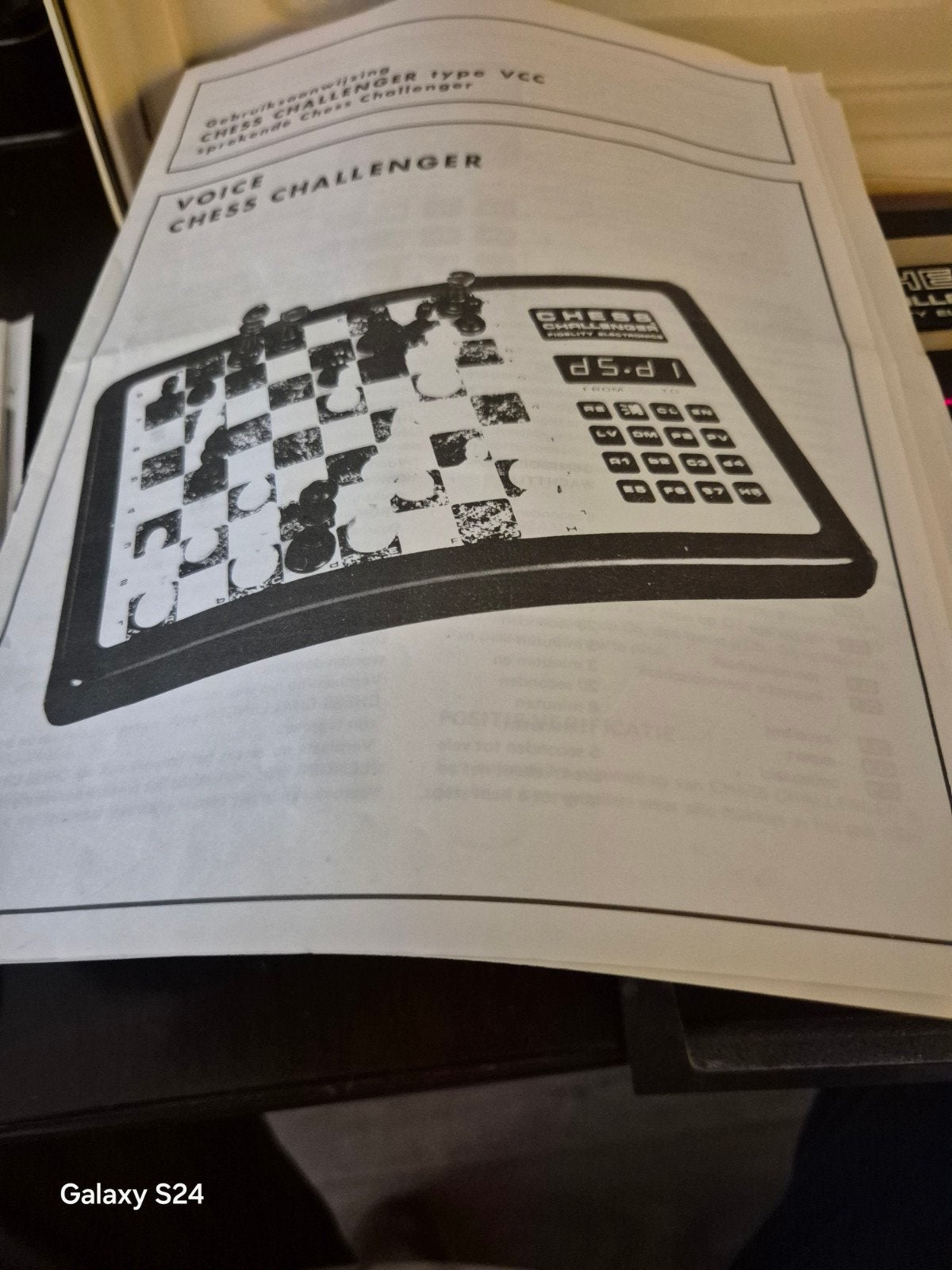 Vintage Chess Challenger Schaakcomputer met handleiding, Een of twee spelers, Ophalen of Verzenden, Gebruikt, Fidelity Electronics