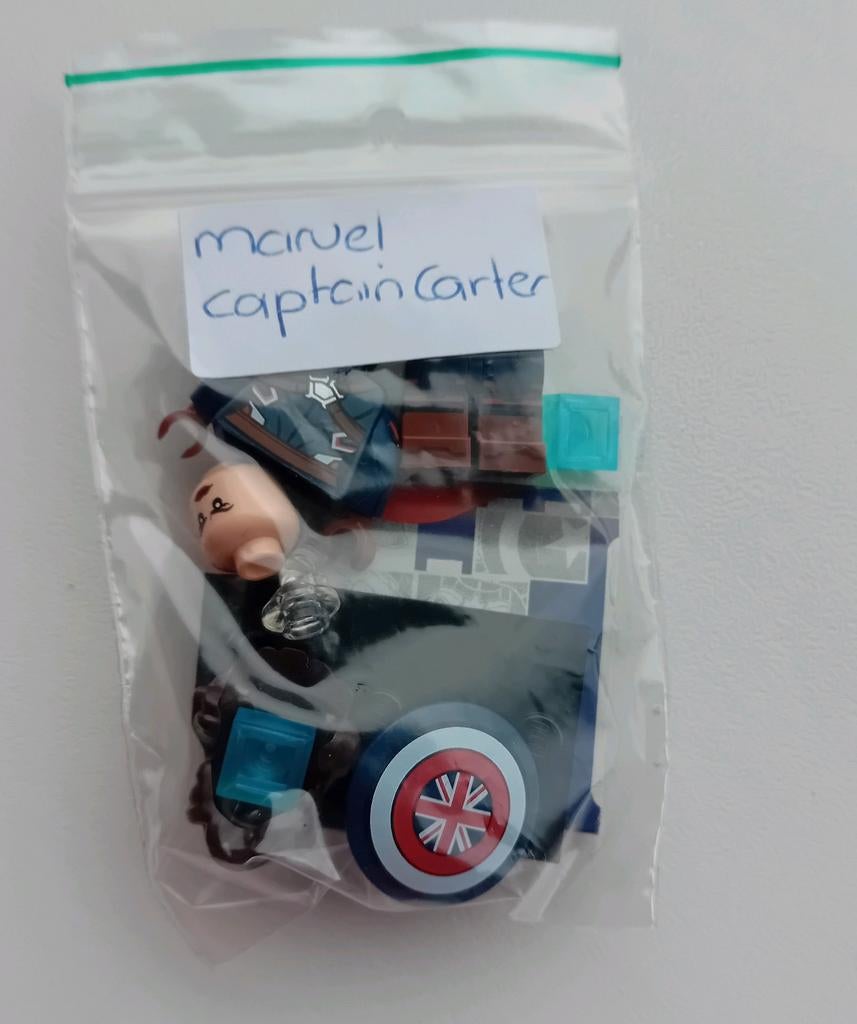 Lego minifigure Marvel Captain Carter,  nieuw, Marvel, Lego, Nieuw, Ophalen of Verzenden
