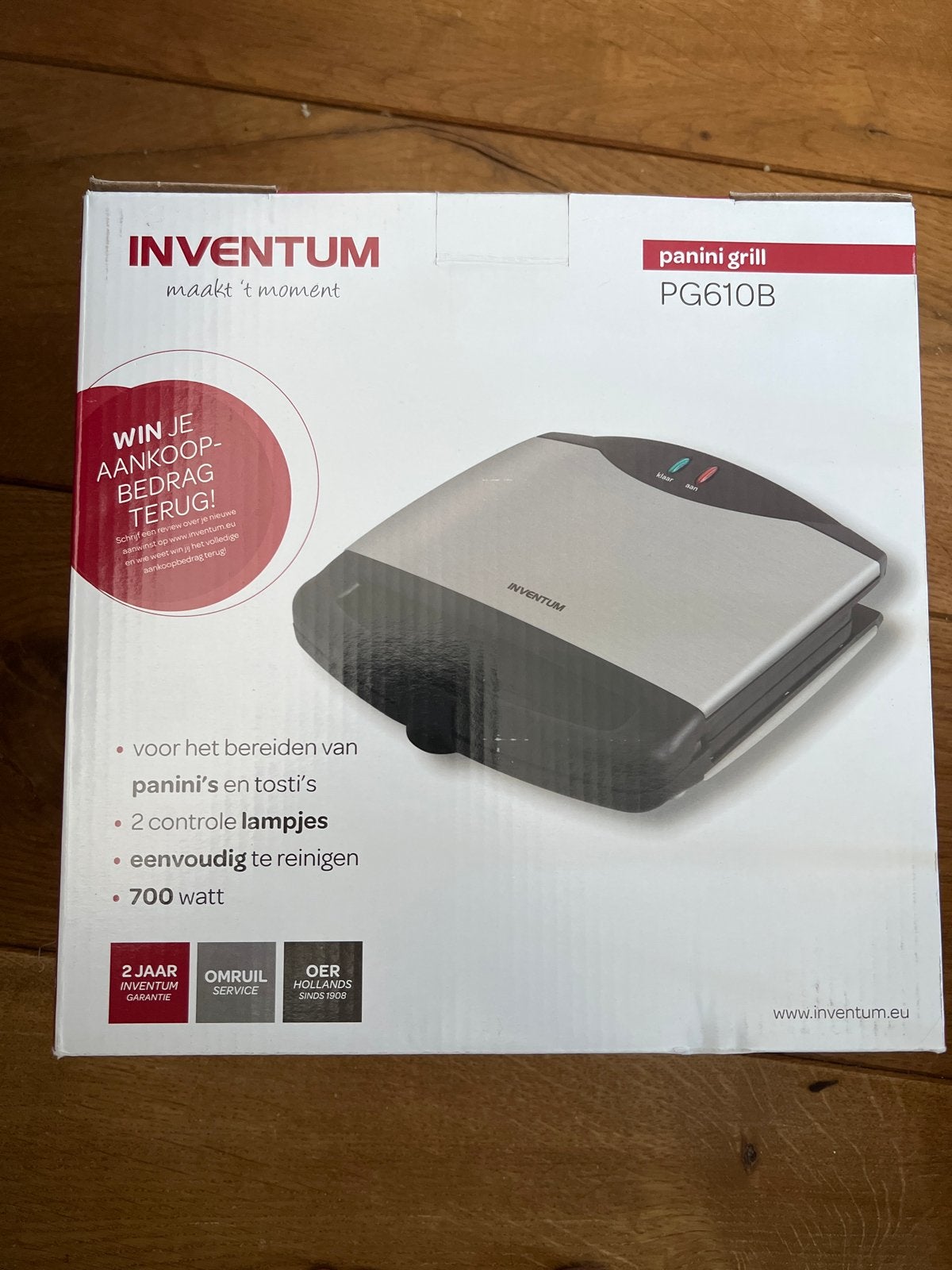 Nieuwe Inventum Panini grill tosti, Ophalen of Verzenden, Nieuw