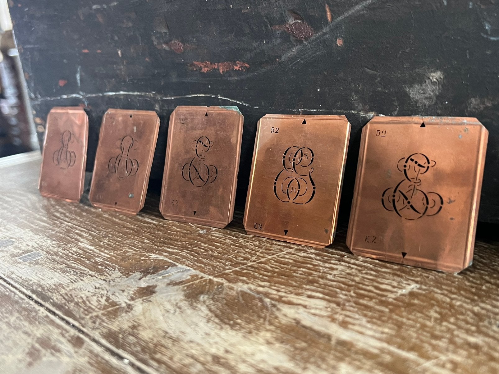 5 x ANTIEKE BORDUUR SJABLONEN, Antiek en Kunst, Ophalen of Verzenden