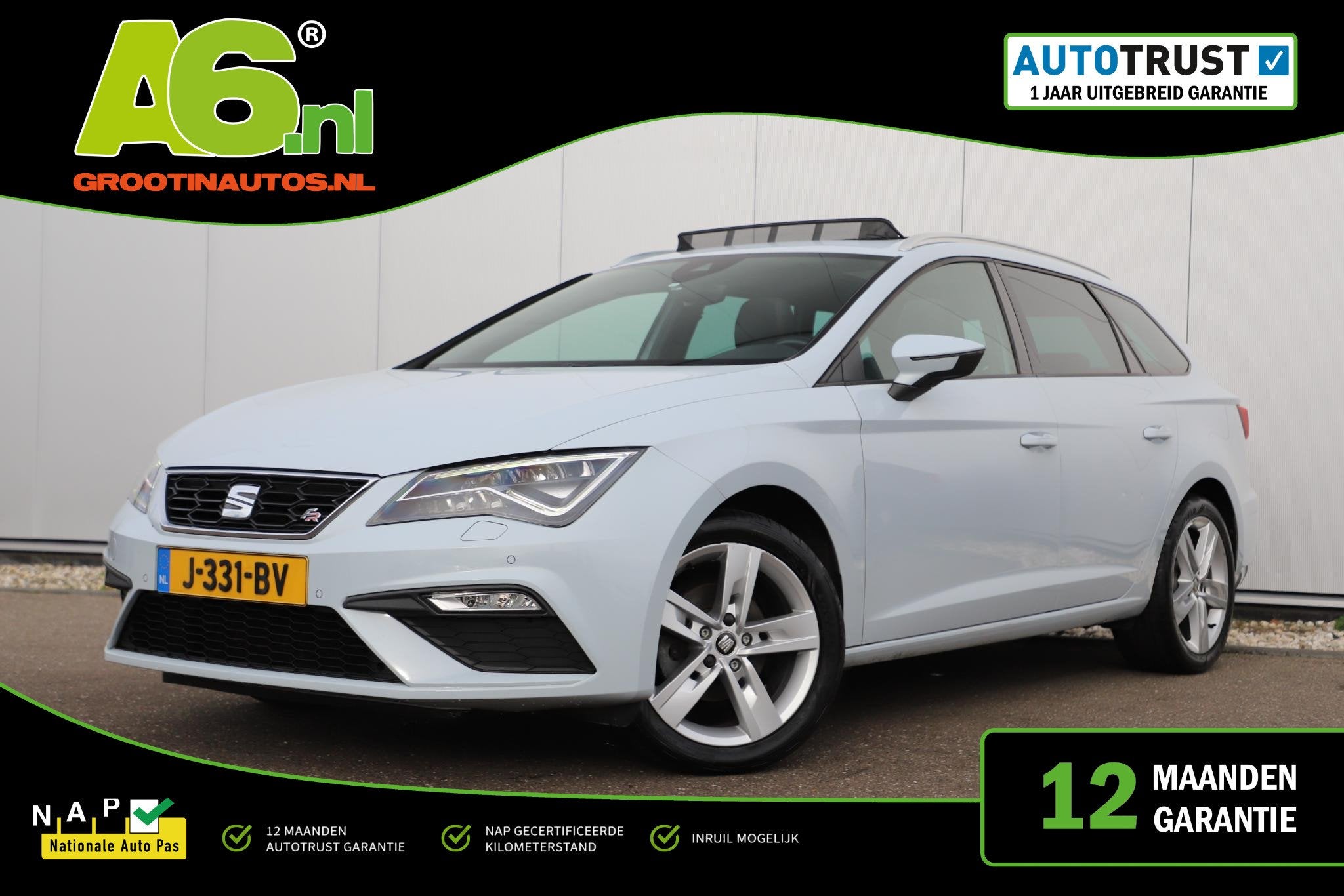 SEAT Leon ST 1.0 TSI FR Ultimate Edition Virtual Cockpit Pan, Auto's, Gebruikt, Euro 6, Met garantie (alle), Leon