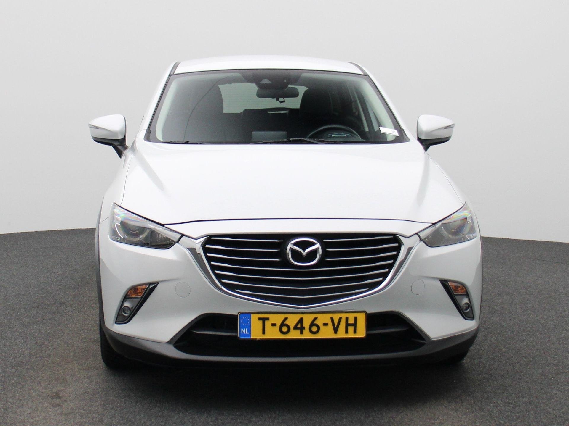 Mazda CX-3 2.0 SkyActiv-G 120 GT-M | STOELVERWARMING | CAMER, Auto's, Mazda, Euro 6, 4 cilinders, Leder en Stof, Wit