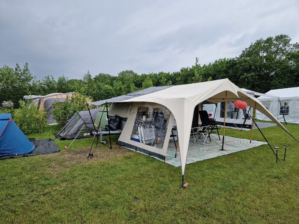 Campooz Sleepy Joe Trekking vouwwagen (2023), Caravans en Kamperen, Vouwwagens, Ophalen, Beige, Aanwezig, Campooz