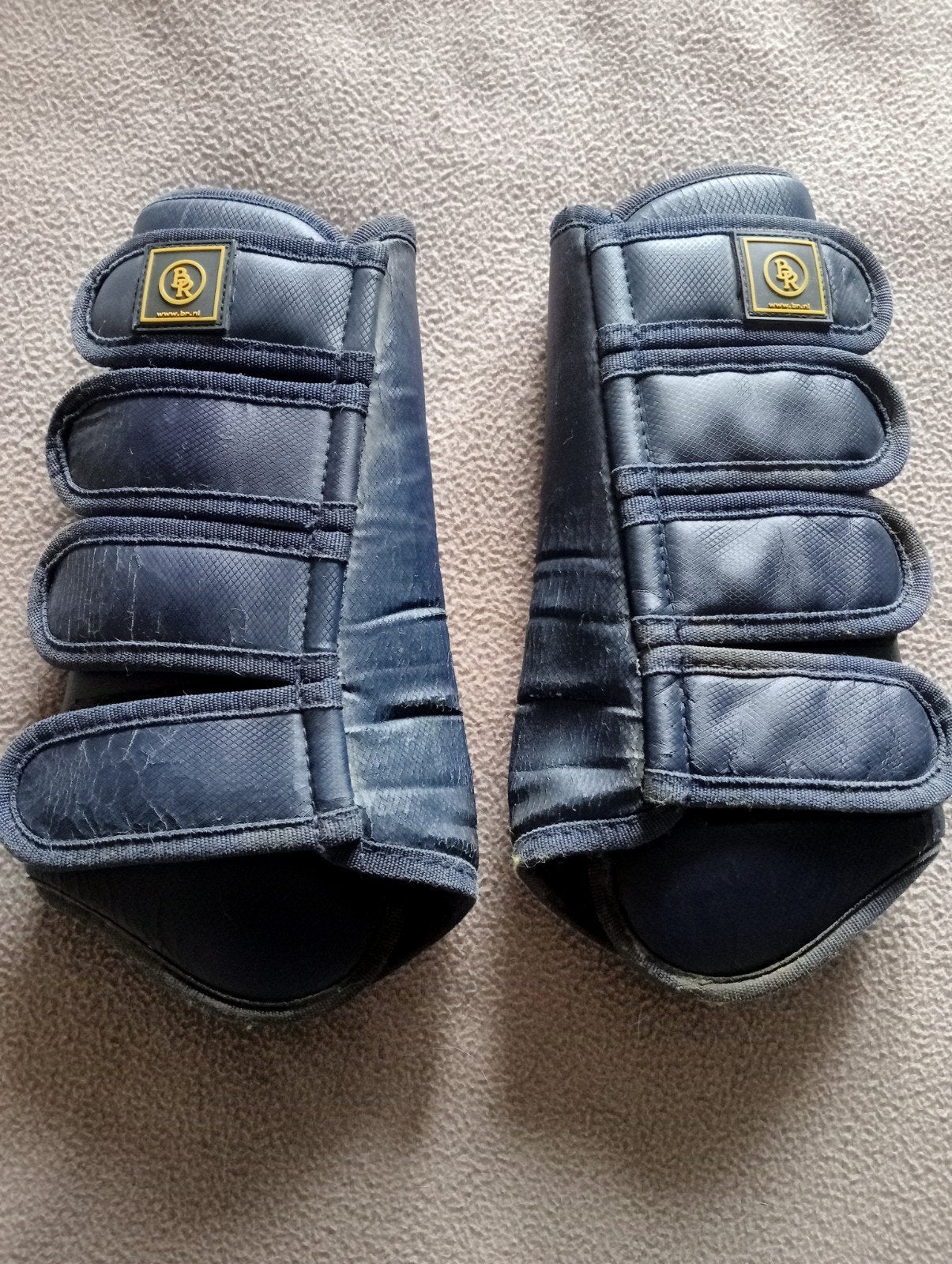Nette blauwe Br beenbeschermers mt full, Dieren en Toebehoren, Ophalen of Verzenden, Gebruikt
