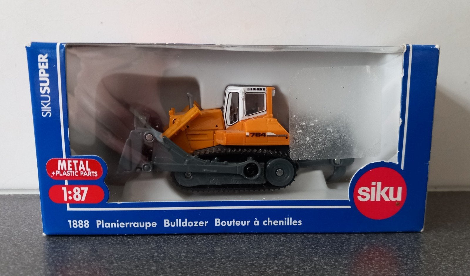Siku 1888 Liebherr 764 Planierraupe Bulldozer 1:87, Ophalen, Zo goed als nieuw