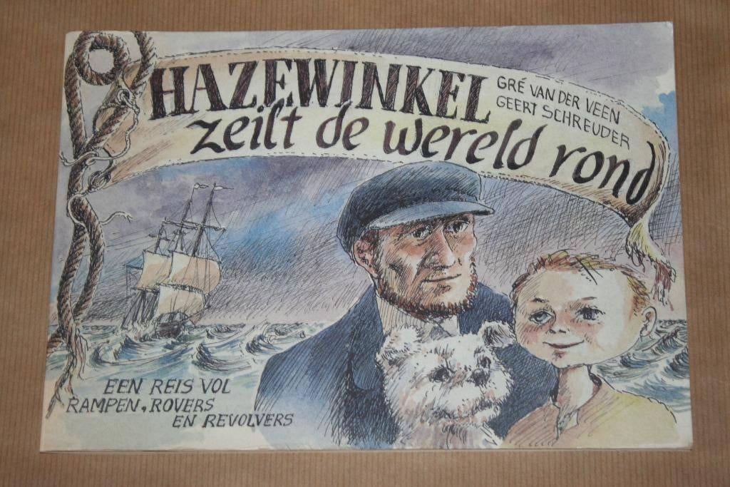 Hazewinkel zeilt wereld rond - Veen & Schreuder, Eén stripboek, Ophalen of Verzenden, Gelezen