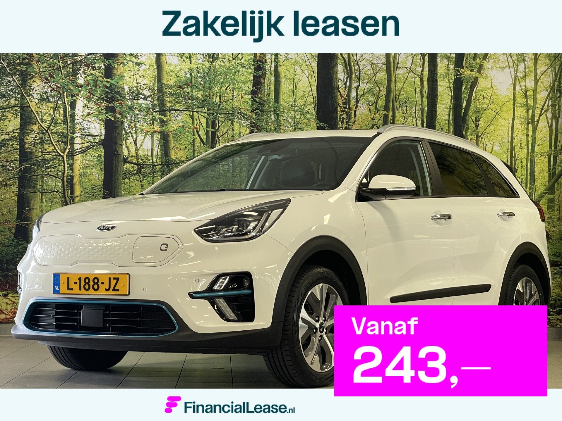Kia e-Niro DynamicPlusLine 39 kWh | Apple carplay | Stuurwie, Dealer onderhouden, 136 pk, Gebruikt, Zwart