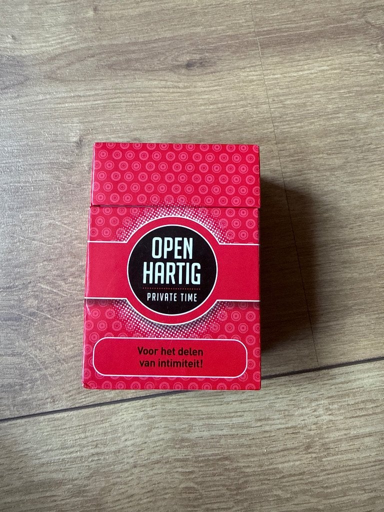Openhartig Private Time | vragenspel voor stellen, Een of twee spelers, Ophalen of Verzenden, Zo goed als nieuw, Open Hartig