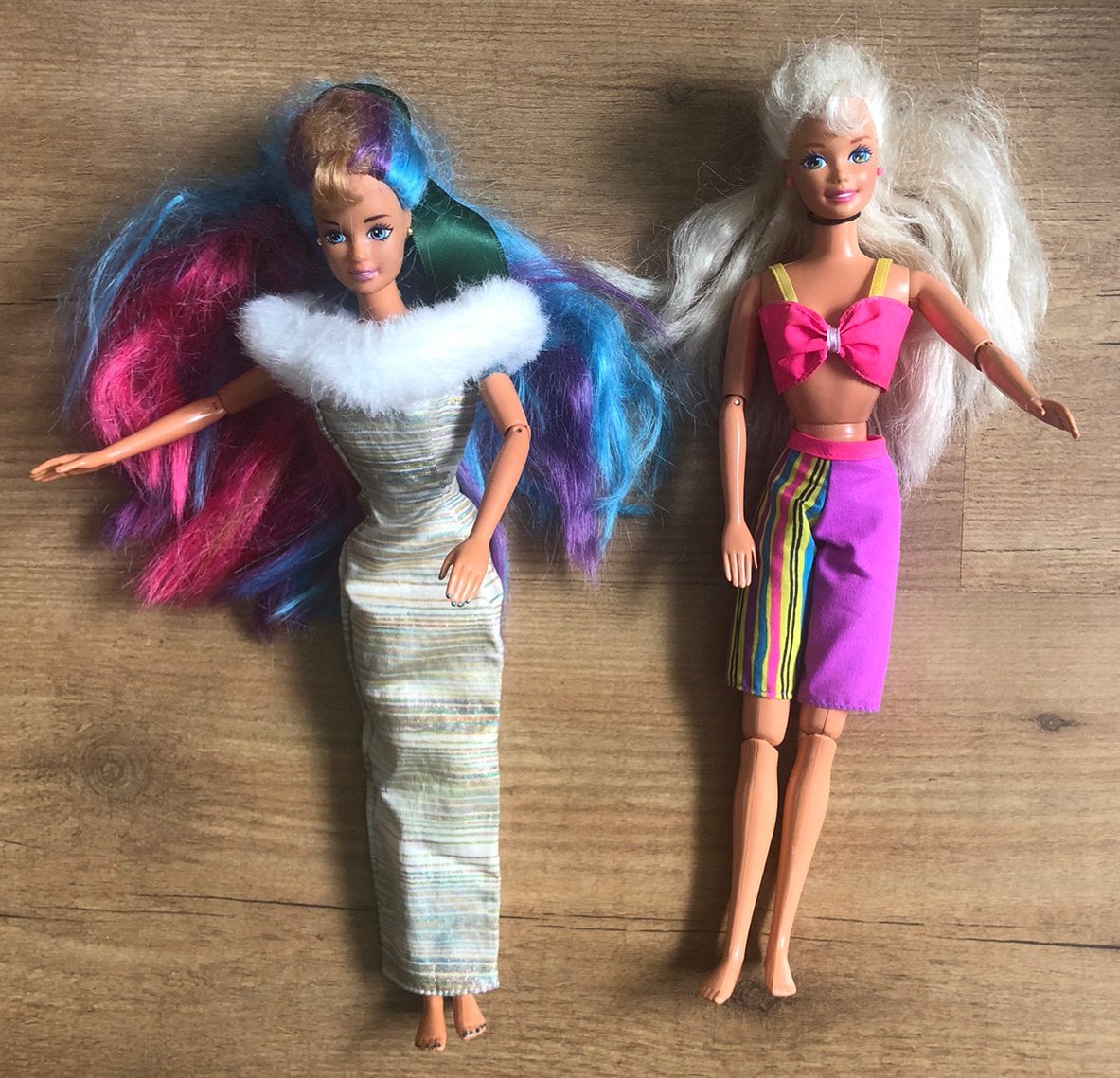 Vintage Barbie poppen Hula hair Teresa + Skating barbie, Ophalen of Verzenden, Zo goed als nieuw, Barbie
