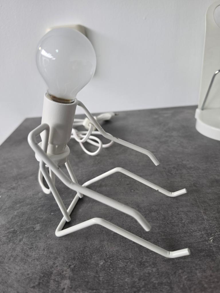 Vrieland design lamp  'Zittend Mannetje' wit, Gebruikt, Modern, Speels, Minimalistisch, Ophalen of Verzenden, Metaal