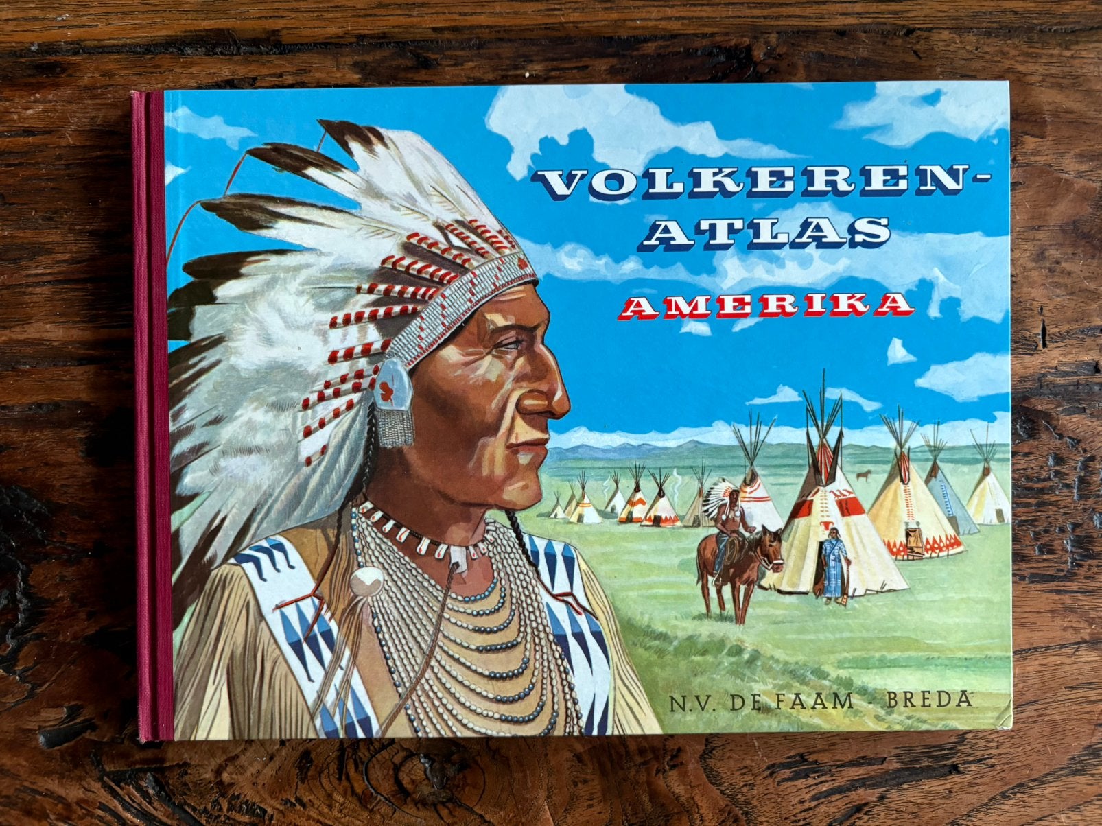 Volkerenatlas Amerika - Faam Plaatjesalbum 1952, Boeken, Ophalen of Verzenden, Zo goed als nieuw, Plaatjesalbum