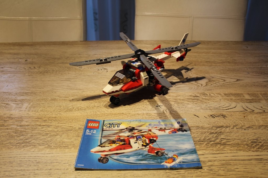 Lego City Reddingshelikopter, Lego, Inclusief instructies, Ophalen of Verzenden, Complete set