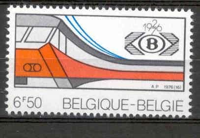 België 1976 50e verjaardag NMBS trein **, Ophalen of Verzenden, Postfris, Treinen