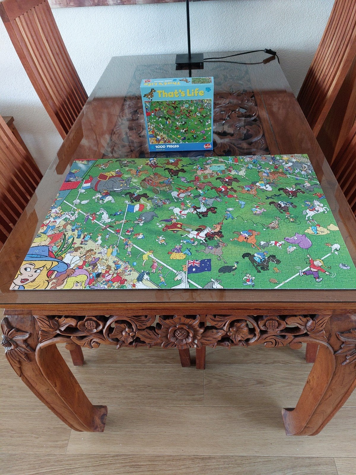 paarden that's life puzzel 1000 stukjes, Ophalen, 500 t/m 1500 stukjes, Zo goed als nieuw, Legpuzzel