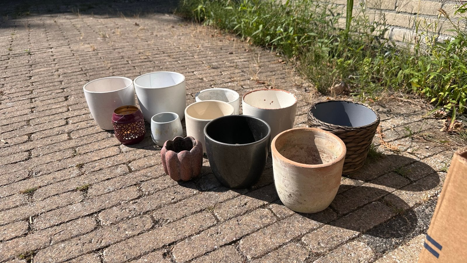 Diverse potjes voor planten en decoratie, Tuin en Terras, Bloempotten, Ophalen, Gebruikt, Rond, Binnen