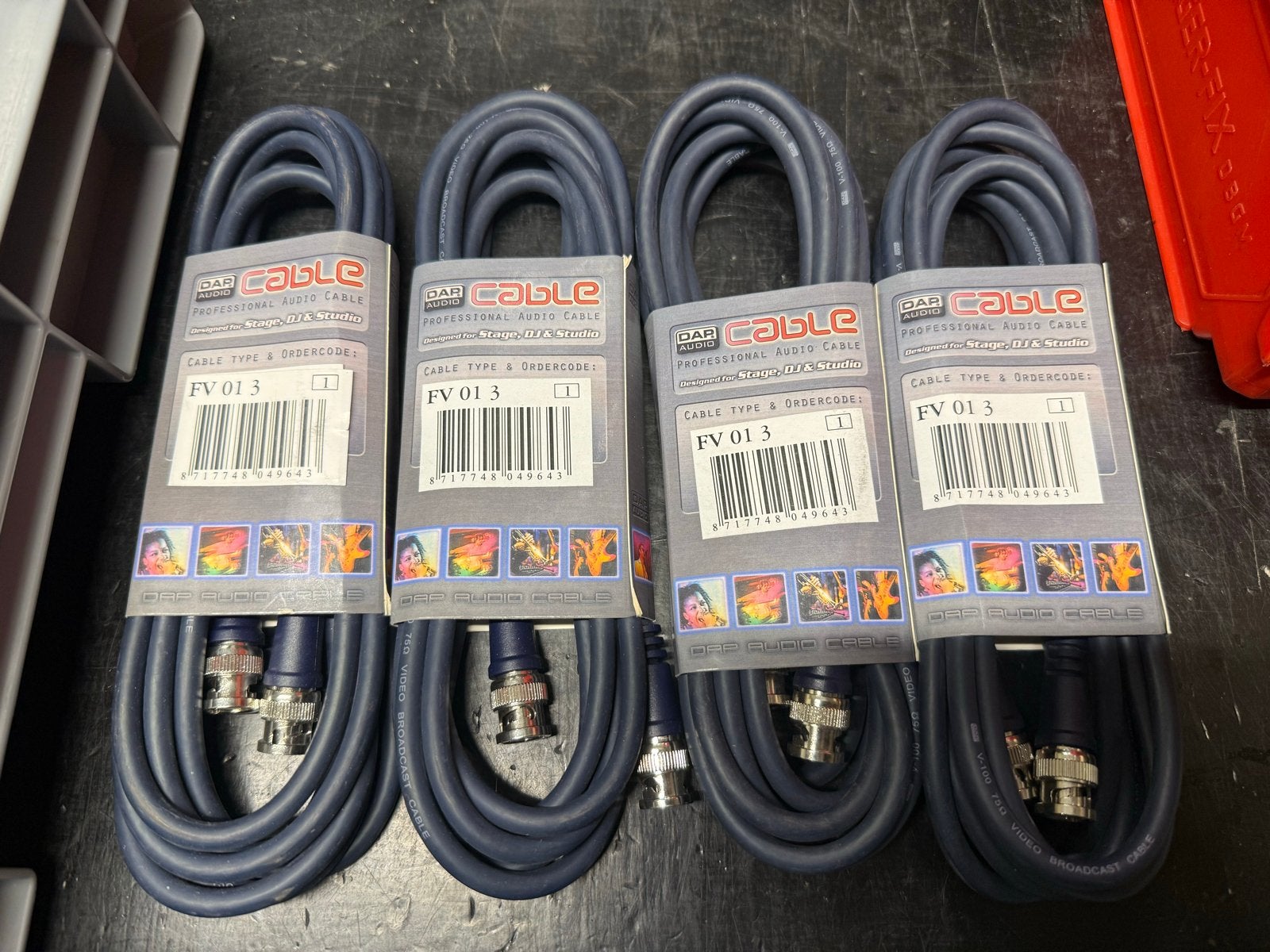DAP Audio FV 01 3 Professionele BNC Kabel (4 stuks), Ophalen of Verzenden, Nieuw, Apparatuur