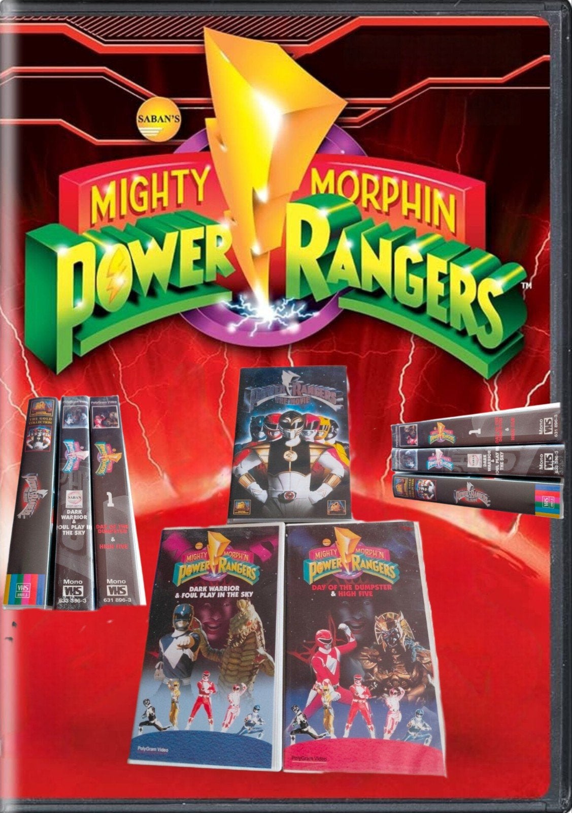 Mighty Morphin Power Rangers Movie + Serie op Vhs, Cd's en Dvd's, Gebruikt, Serie, Alle leeftijden, Ophalen of Verzenden