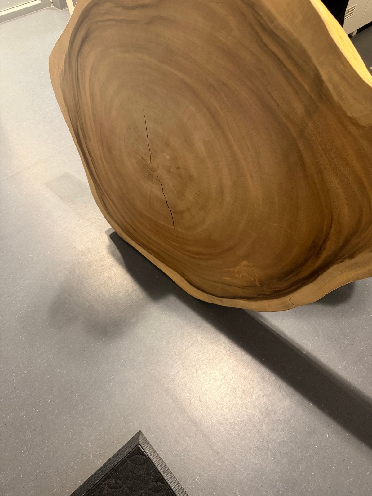 Prachtig zwaar tafelblad, 15 cm dik eettafel., Ophalen, Gebruikt, Tafelblad, Overige vormen