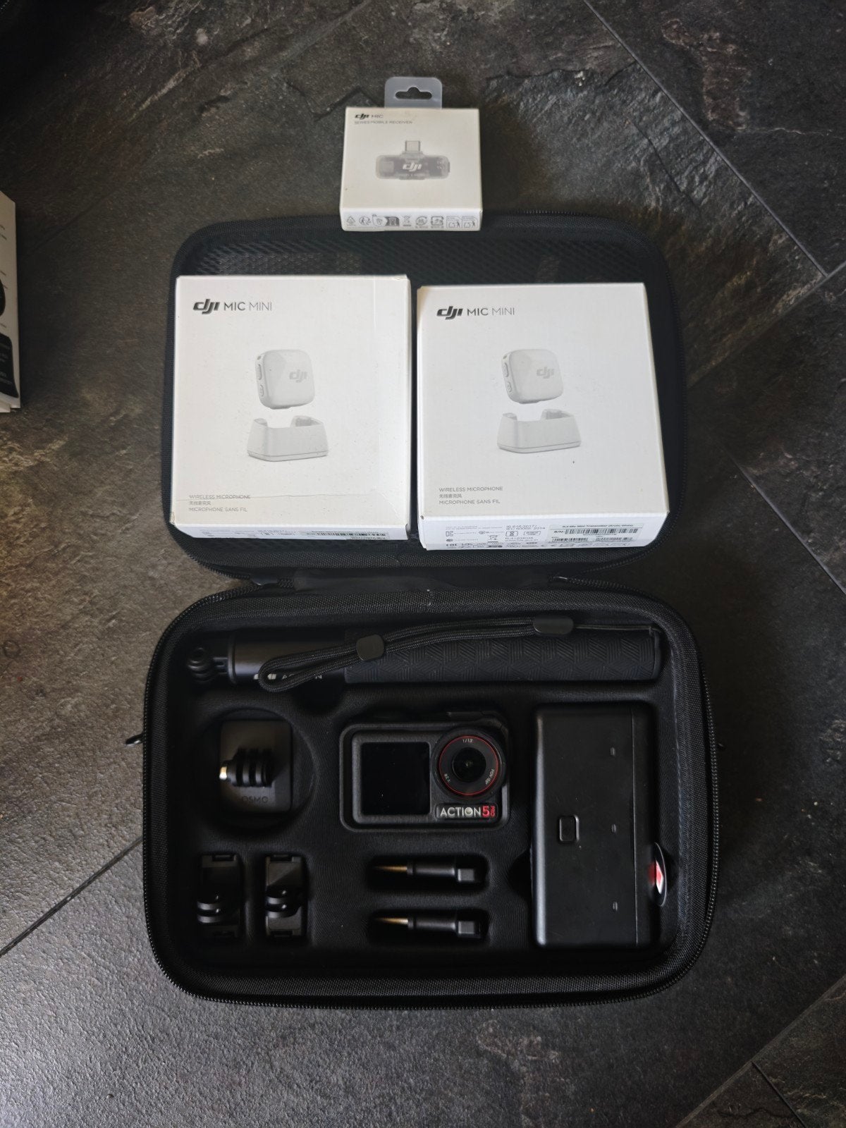 dji Osmo action 5 pro Adventure combo  2x mic mini, Ophalen, Zo goed als nieuw