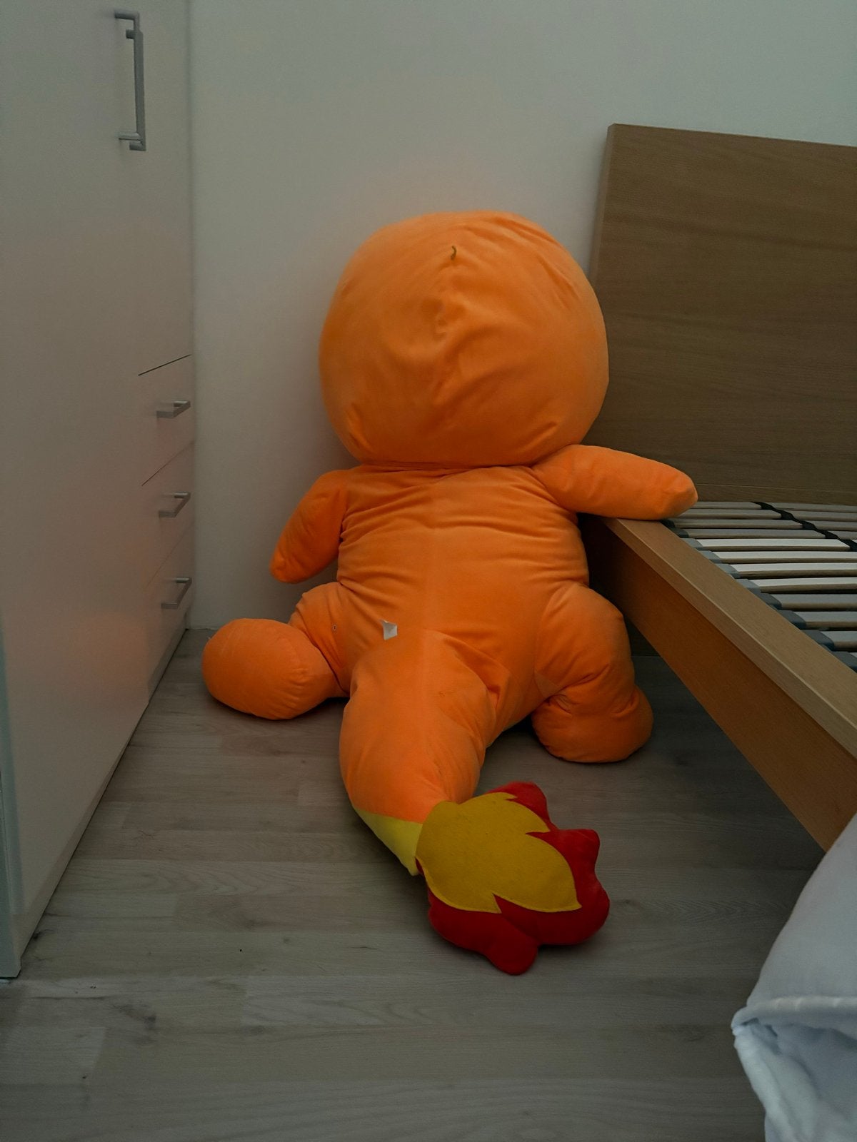 Grote Charmander knuffel - 120cm hoog, Kinderen en Baby's, Speelgoed | Knuffels en Pluche, Ophalen, Oranje, Gebruikt, Overige merken