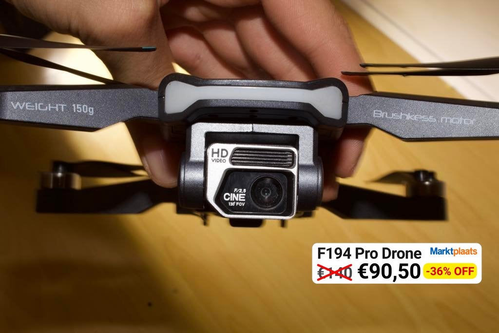 ZFR F194 Pro GPS Drone voor beginners met 3 accu's, Gebruikt, 30 tot 45 minuten, Verzenden, Standaard kwaliteit