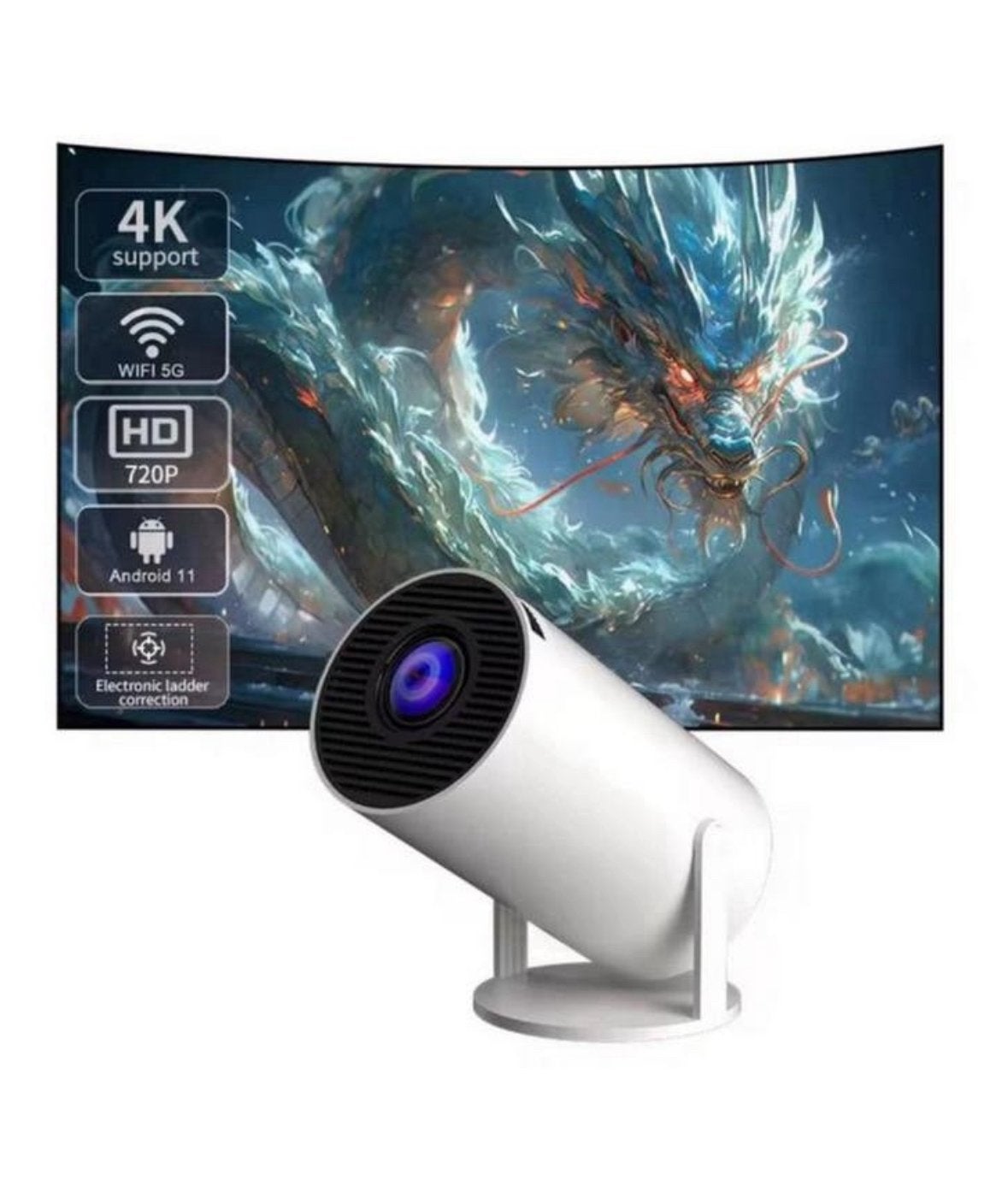 Gloednieuwe draagbare 4K-projectoren te koop, Ophalen of Verzenden, Elektrisch, Nieuw