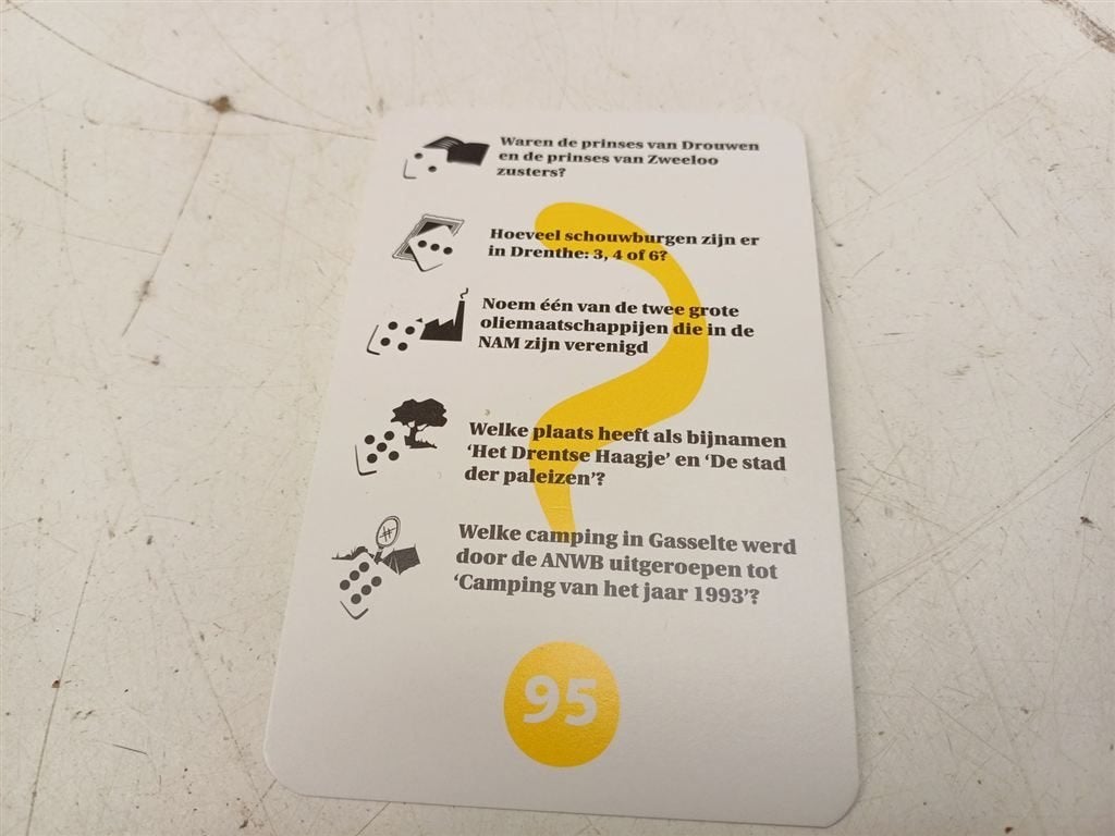 Rondje Drenthe 39799, Hobby en Vrije tijd, Gezelschapsspellen | Bordspellen, Ophalen of Verzenden, Gebruikt