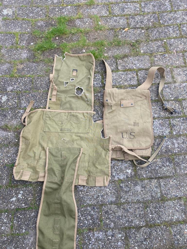 2 Haversacks, niet compleet WO2 US, Ophalen of Verzenden, Landmacht, Amerika, Overige typen