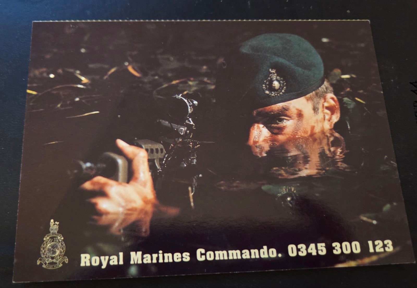 Royal Marines Commando Wervingskaart - Vintage, Verzenden, 1980 tot heden, Ongelopen, Overige thema's