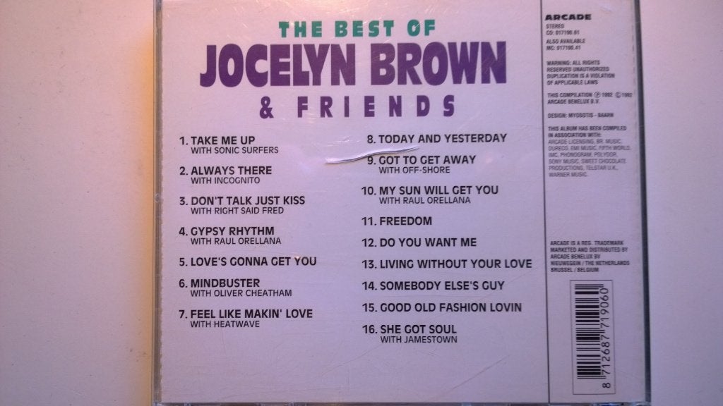 Jocelyn Brown - The Best Of Jocelyn Brown And Friends, Ophalen of Verzenden, 1990 - 1999, Zo goed als nieuw, Soul of Nu Soul
