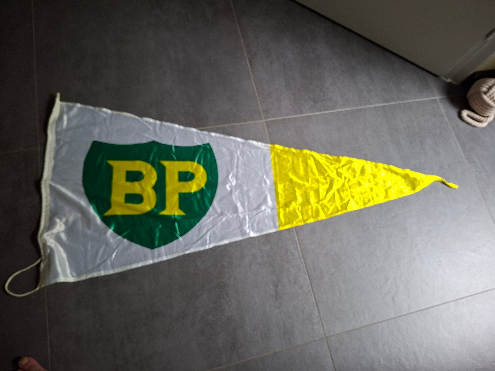 bp vlag oude logo, Ophalen of Verzenden, Zo goed als nieuw, Reclamebord