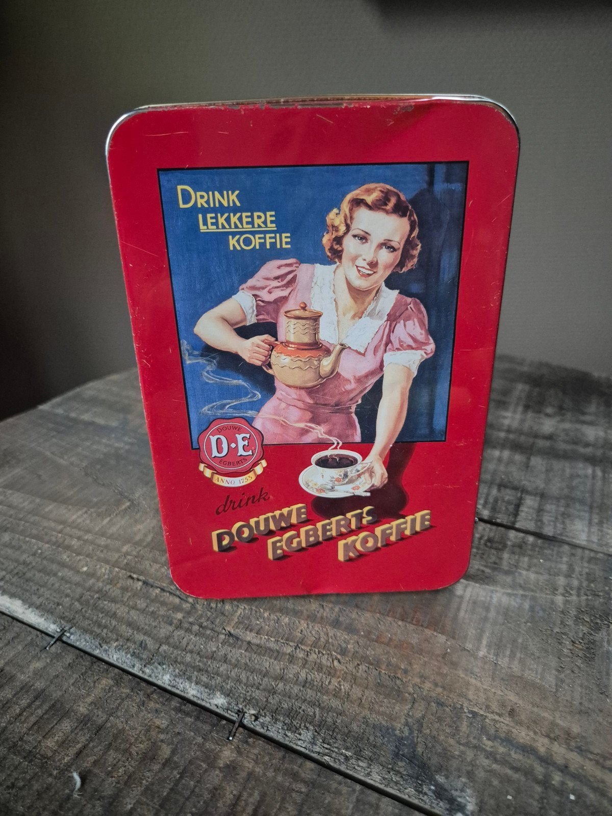 douwe egbert koffie blik, Ophalen of Verzenden, Gebruikt, Koffie, Douwe Egberts