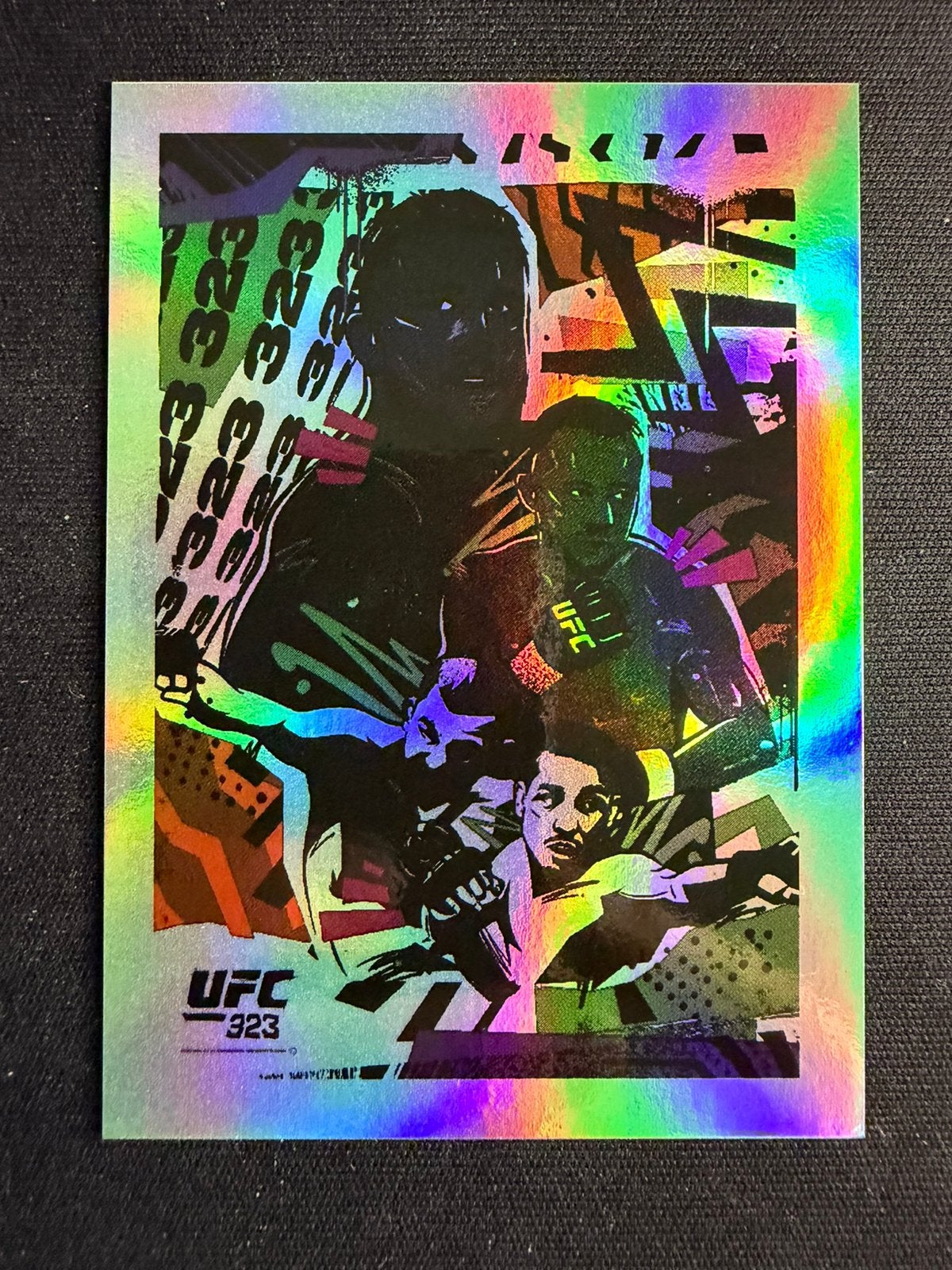 UFC 323 Poster Card Topps NOW, Ophalen of Verzenden, Zo goed als nieuw, Plaatje