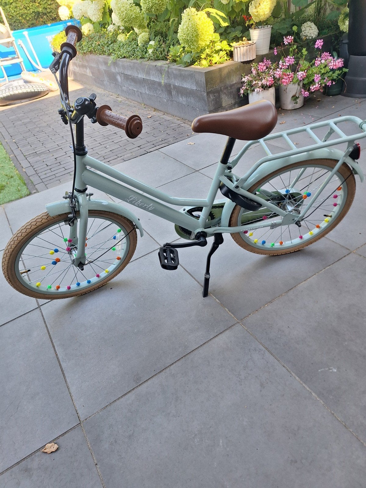Liberty meisjesfiets lichtgroen 20 inch met slot, Ophalen