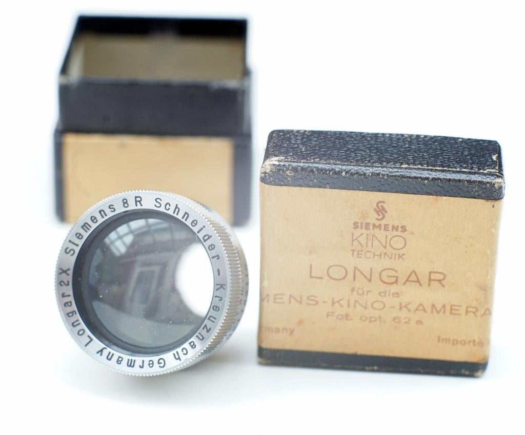 Schneider Kreuznach Longar 2x lens in originele doos, Ophalen of Verzenden, 1960 tot 1980, Lens of Lenzen
