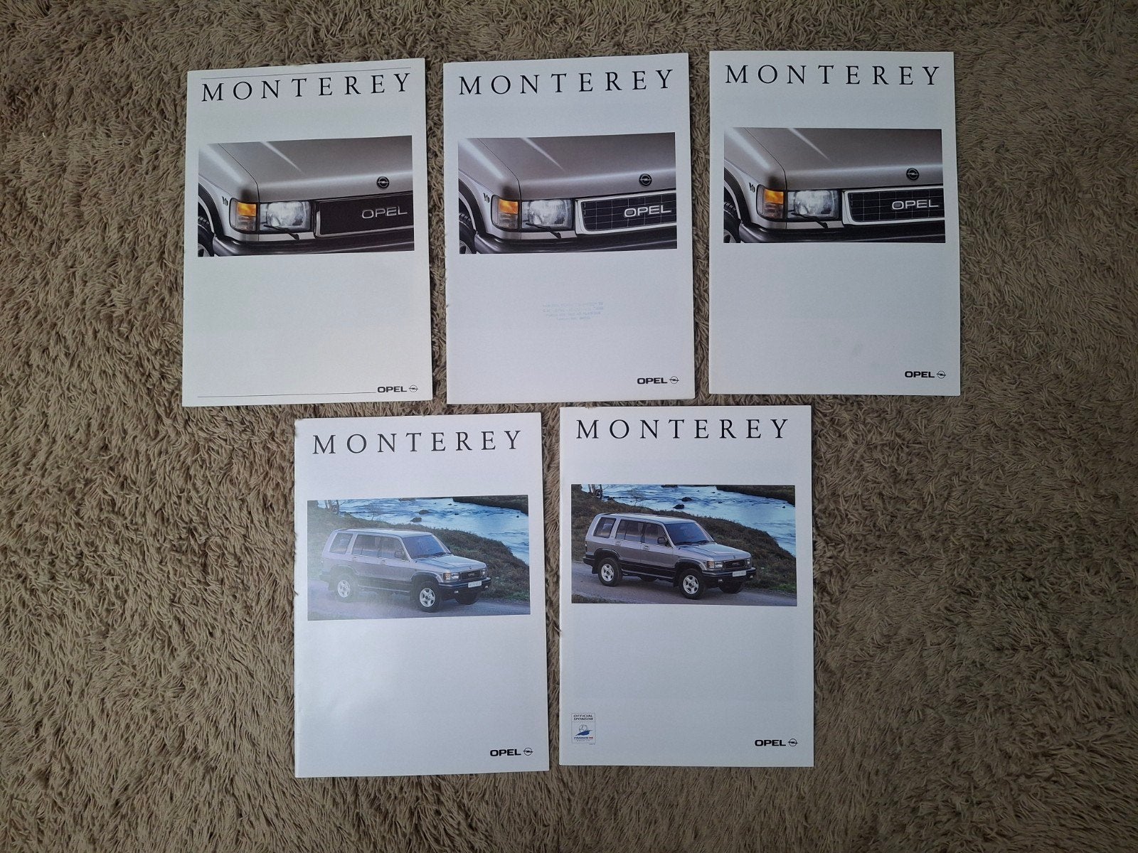 lot autofolders Opel Monterey, Verzenden, Opel