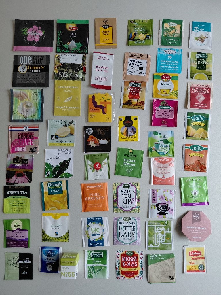 50 verschillende theezakjes., Ophalen of Verzenden, Theezakje(s)