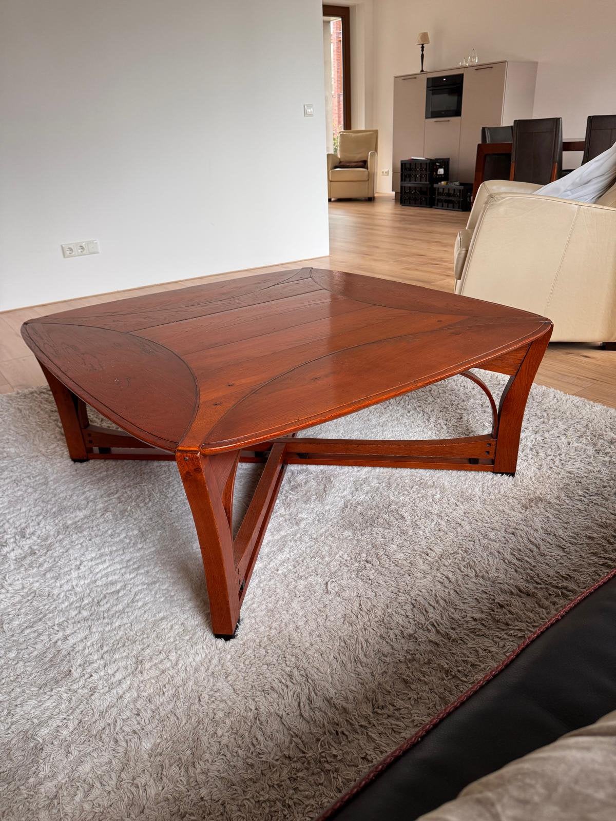 Schuitema salontafel, Ophalen, Vierkant, Zo goed als nieuw, 100 tot 150 cm