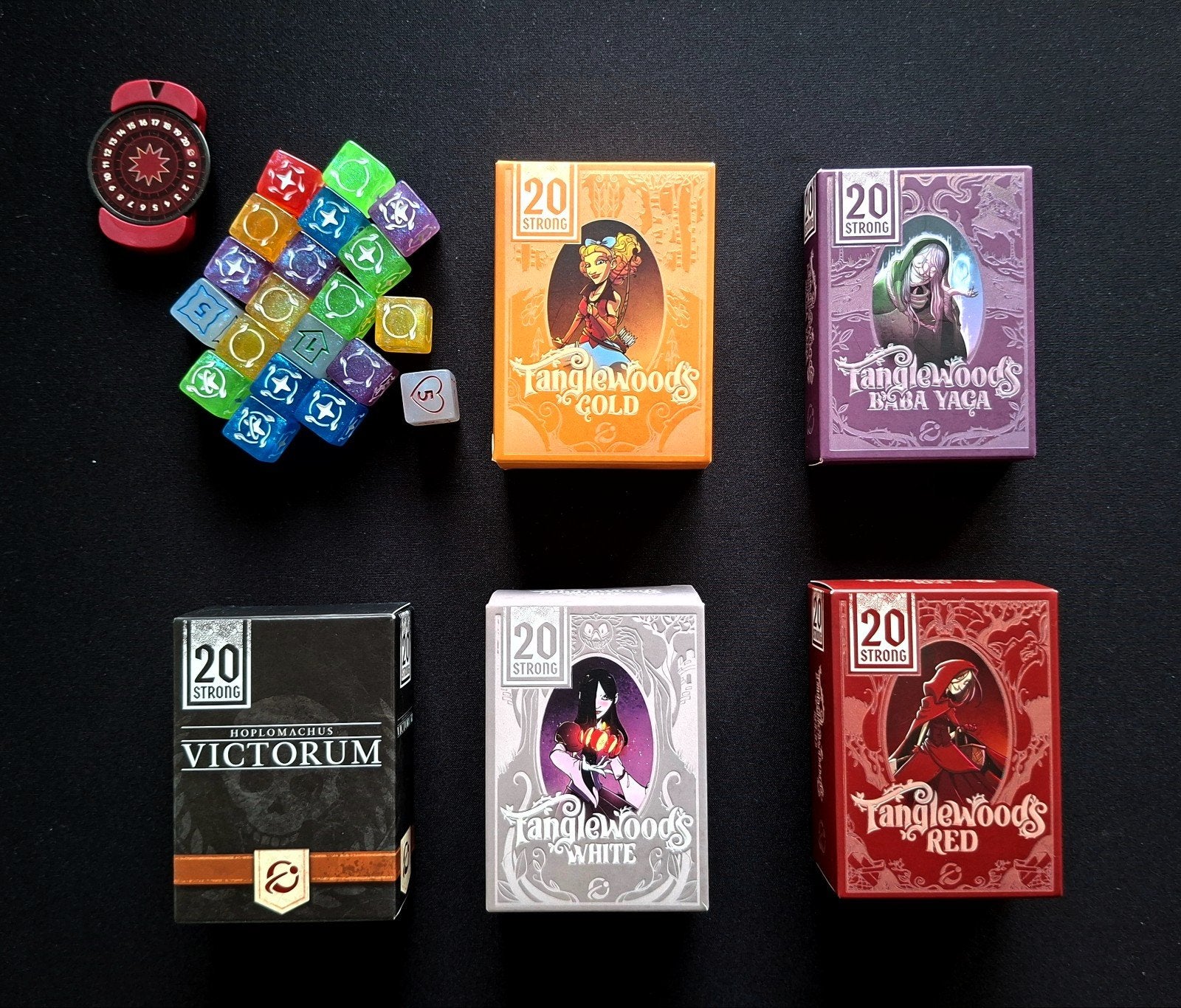 20 Strong - Tanglewoods, Victorum, Solar Sentinels Gamefound, Een of twee spelers, Ophalen of Verzenden, Zo goed als nieuw, Chip Theory Games