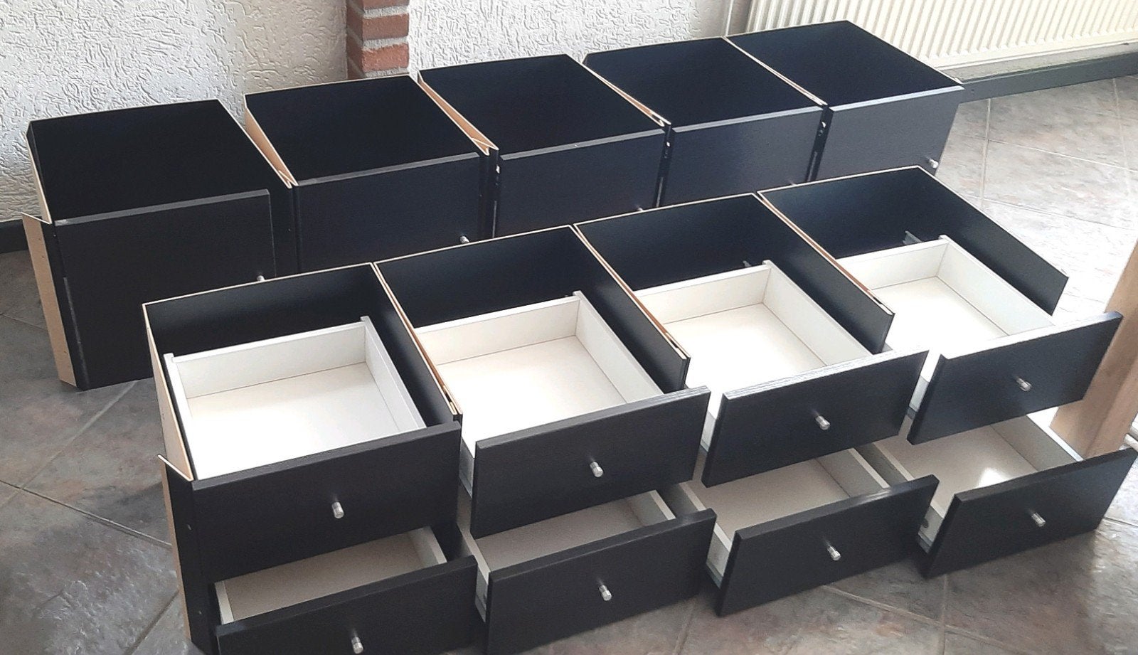 5 deurtjes,  4 ladekasten voor ikea kallax Vakkenkast, Ophalen, Zo goed als nieuw